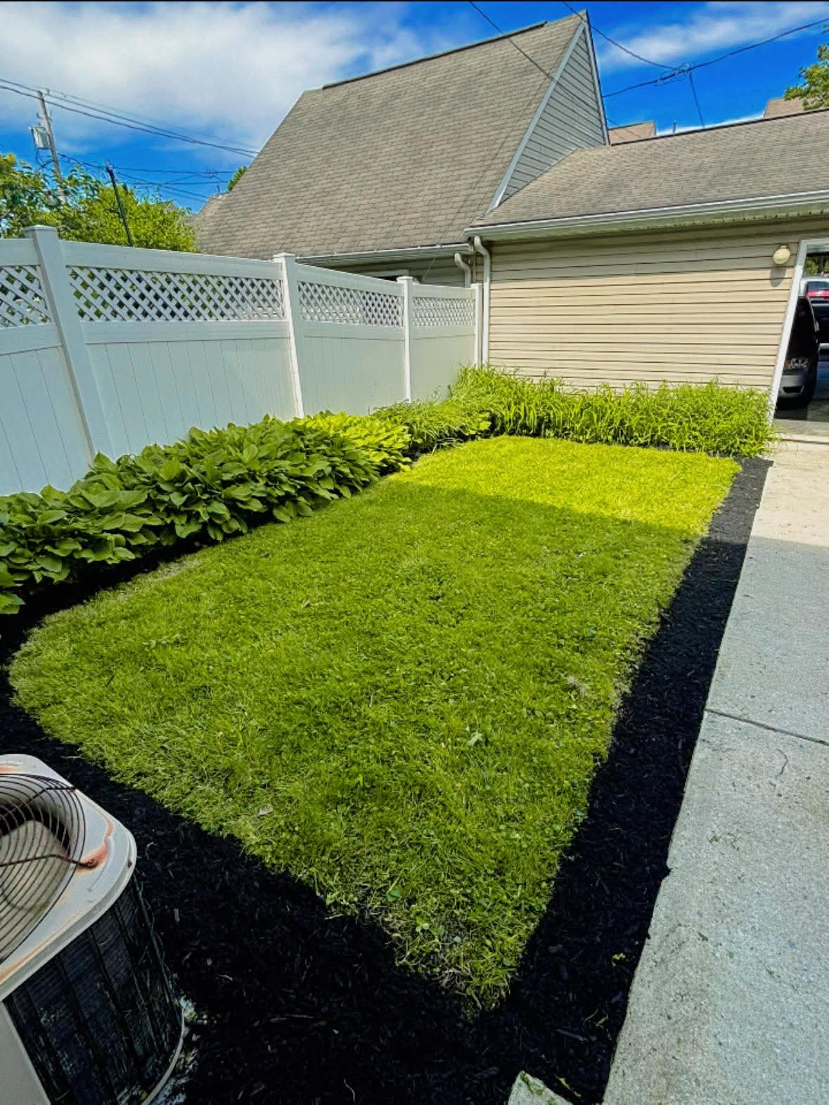 After landscaping