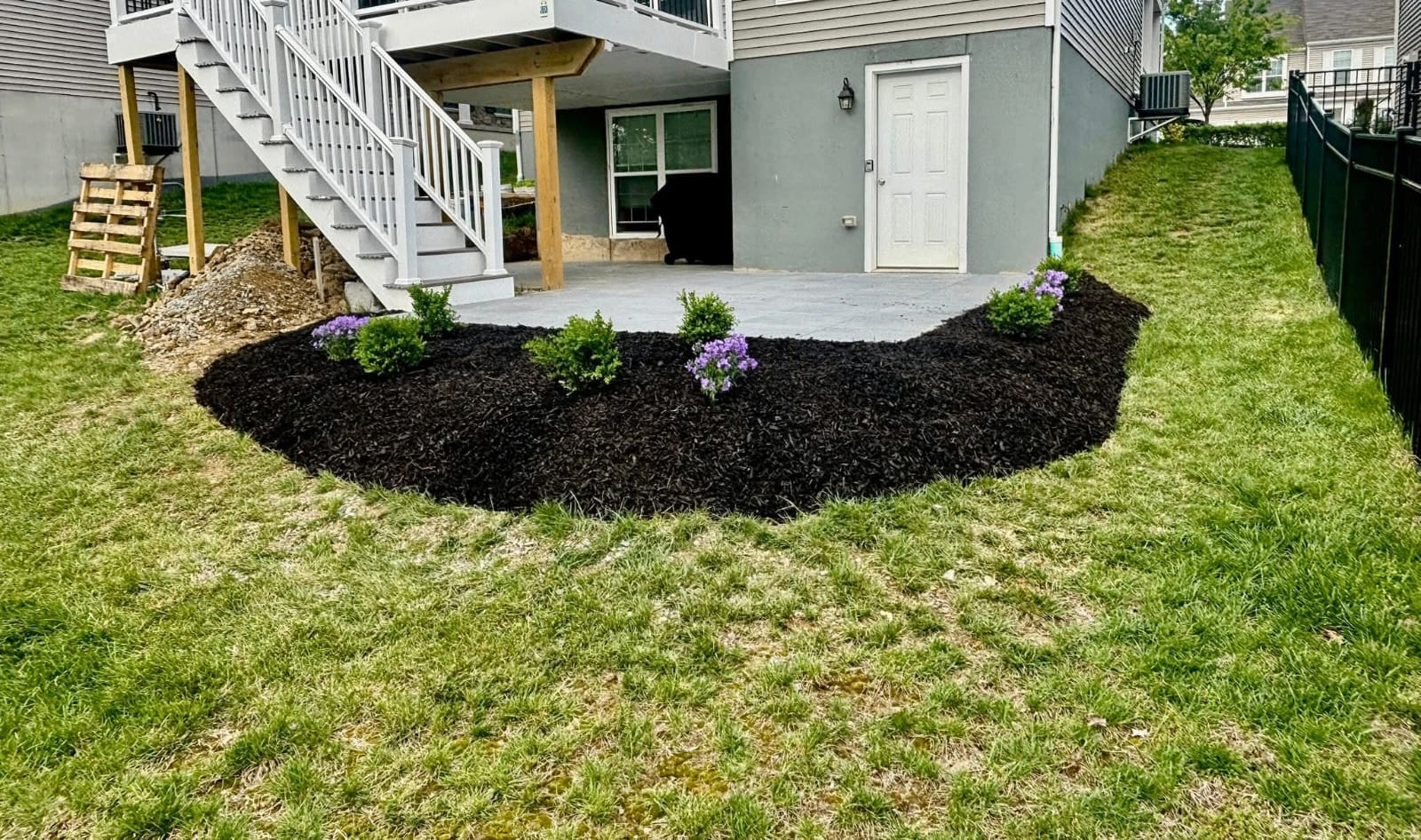 After landscaping