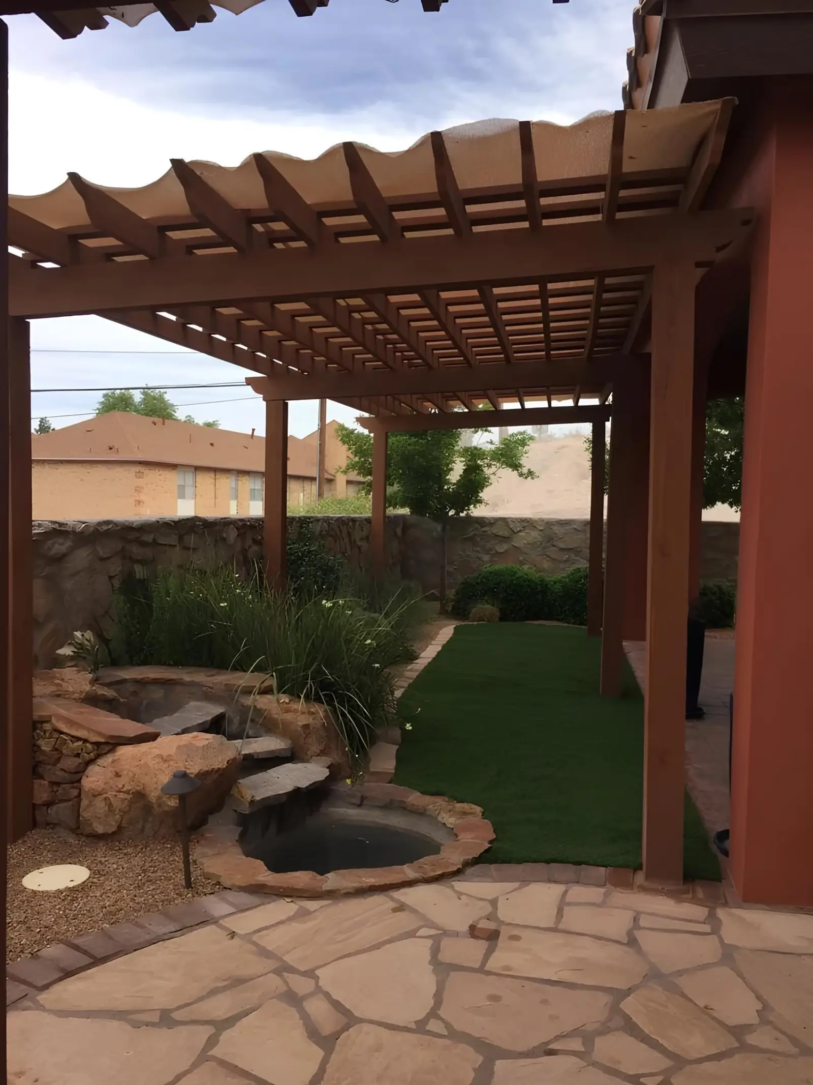 Pergola & Water Feature